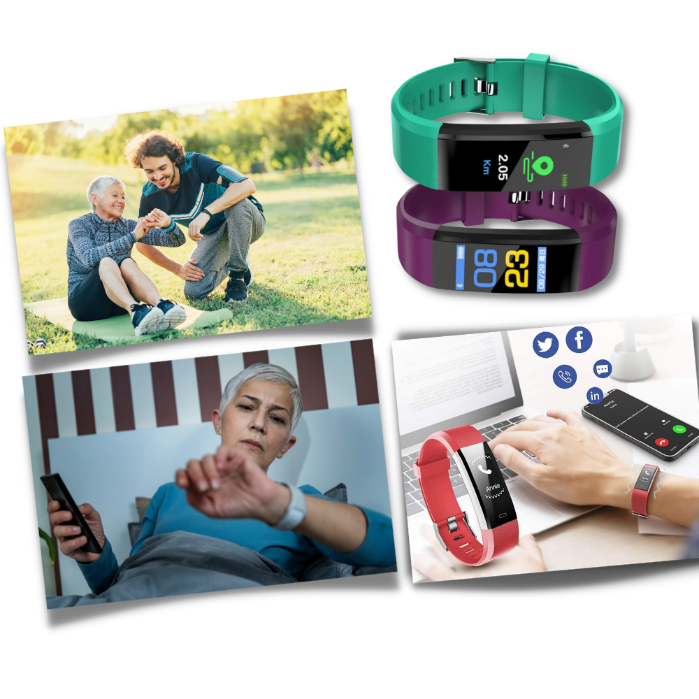 Senior Smartwatch — Heart Rate & Blood Pressure Tracking
