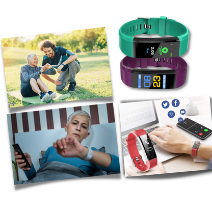 Senior Smartwatch — Heart Rate & Blood Pressure Tracking