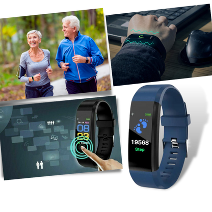 Senior Smartwatch — Heart Rate & Blood Pressure Tracking