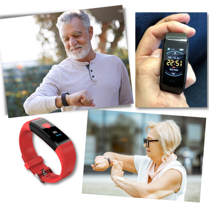 Senior Smartwatch — Heart Rate & Blood Pressure Tracking