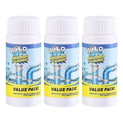 Drain Cleaner Powder — Unclog Pipes and Stop Odors
