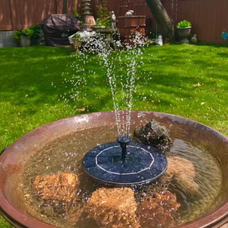 Floating Solar Fountain — Pond & Garden Water Pump