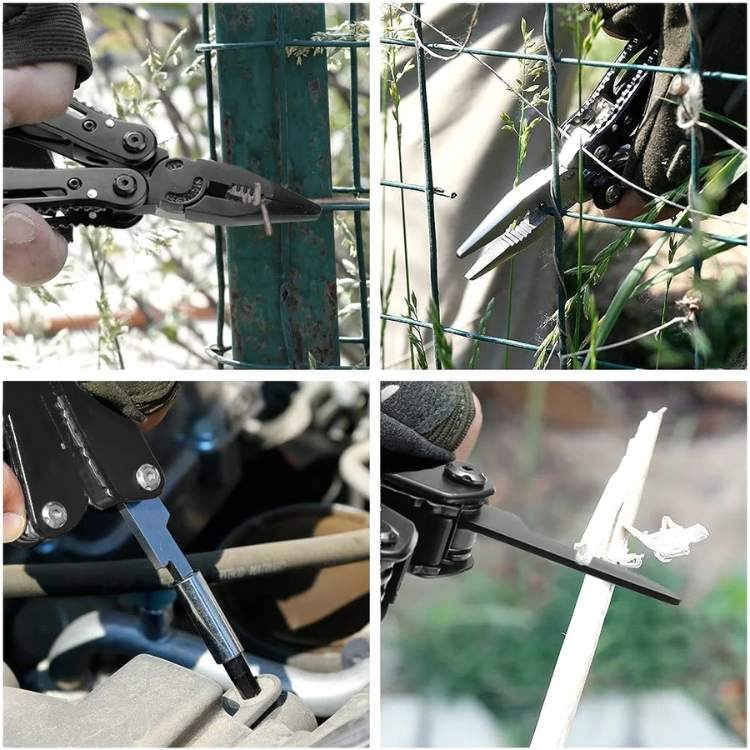 24-in-1 Multitool Pliers — Compact Stainless Steel Kit