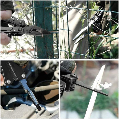 24-in-1 Multitool Pliers — Compact Stainless Steel Kit