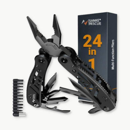24-in-1 Multitool Pliers — Compact Stainless Steel Kit