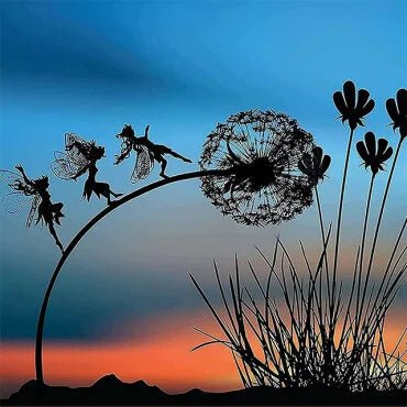 Handmade Metal Garden Fairy Statue — 70cm Decor