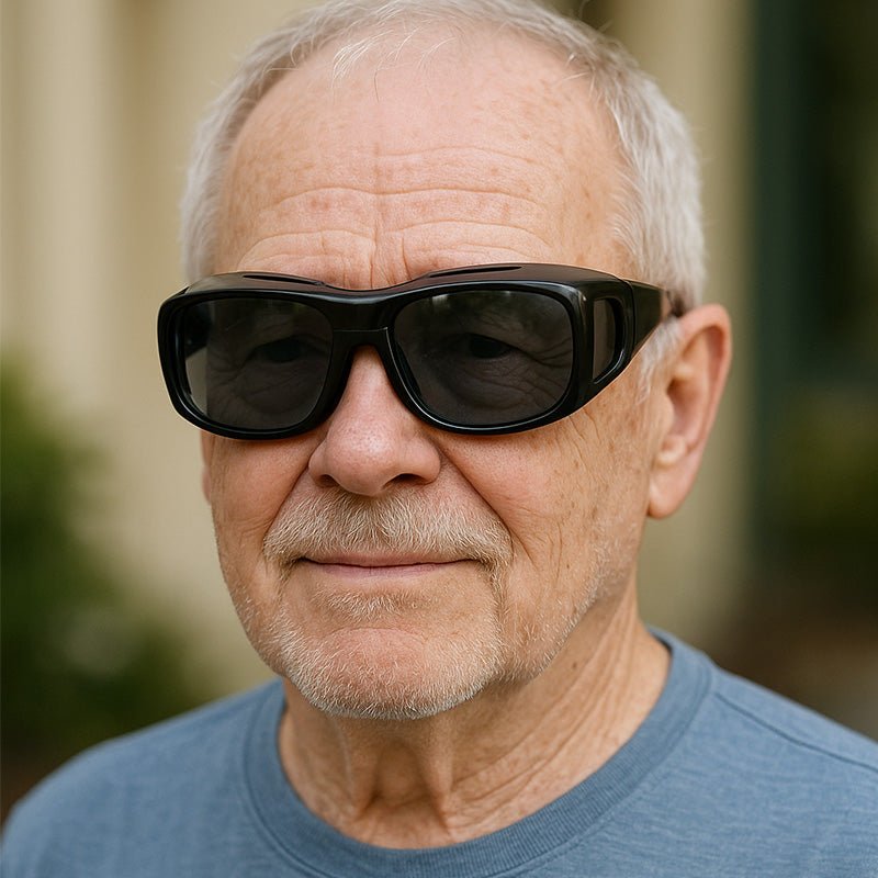 Polarized Fit-Over Sunglasses with Side Shields — Anti-Glare