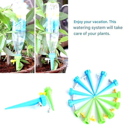 Automatic Plant Watering Spikes — Set of 12