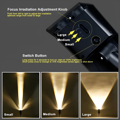 Solar LED Garden Spotlight — Adjustable Head & RGB
