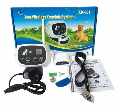 Wireless Dog Fence With Adjustable Training Collar