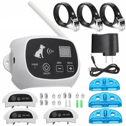 Wireless Dog Fence With Adjustable Training Collar