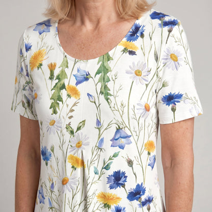 Floral Midi Dress — Casual A-Line Everyday Style