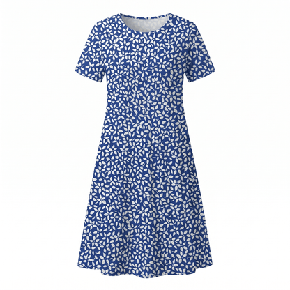 Floral Midi Dress — Casual A-Line Everyday Style