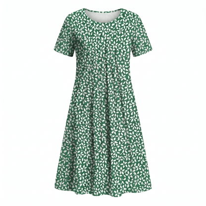 Floral Midi Dress — Casual A-Line Everyday Style