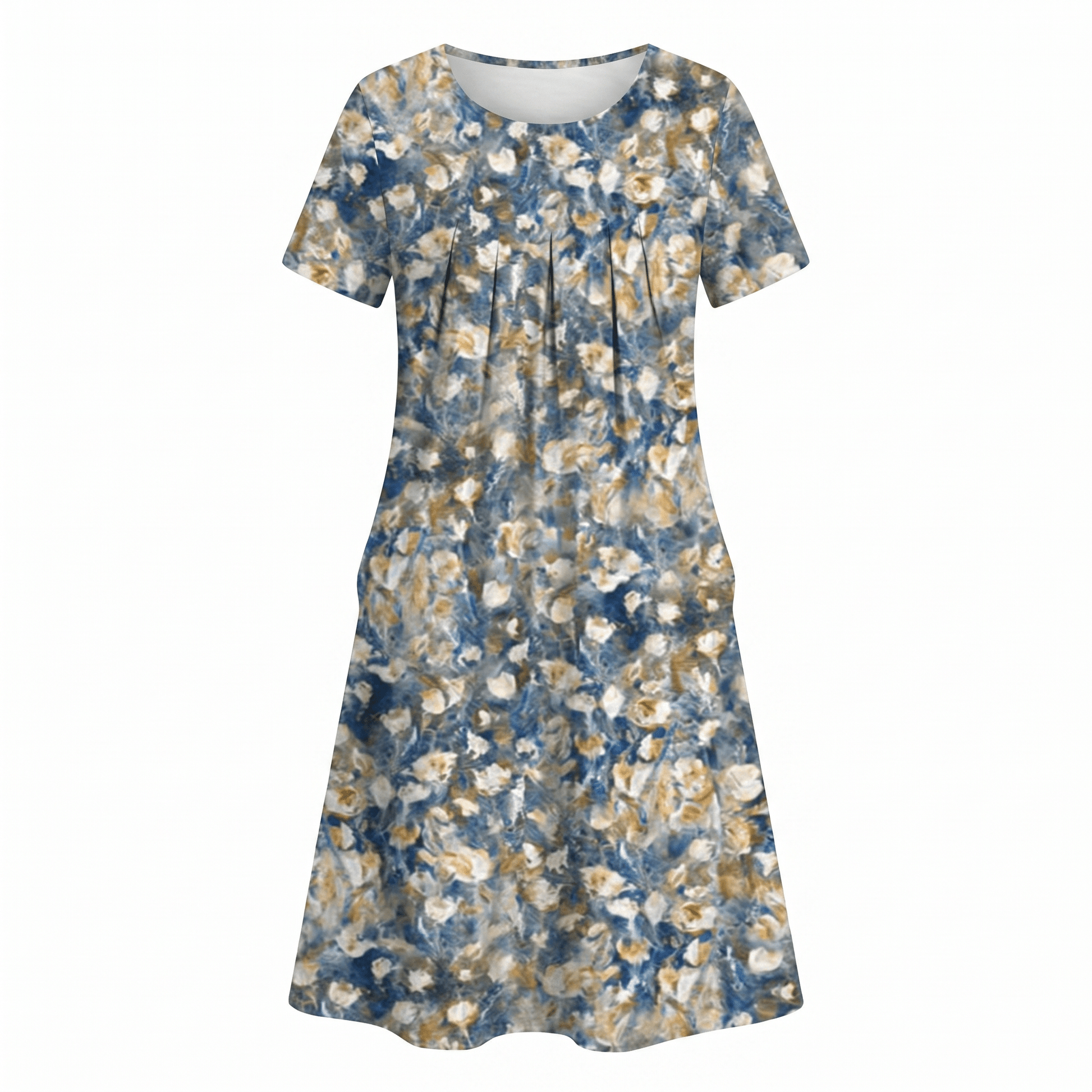Floral Midi Dress — Casual A-Line Everyday Style