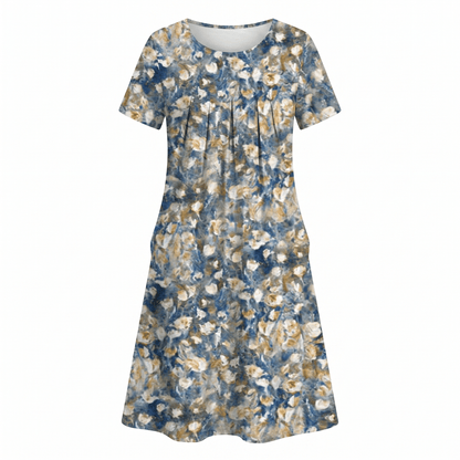 Floral Midi Dress — Casual A-Line Everyday Style