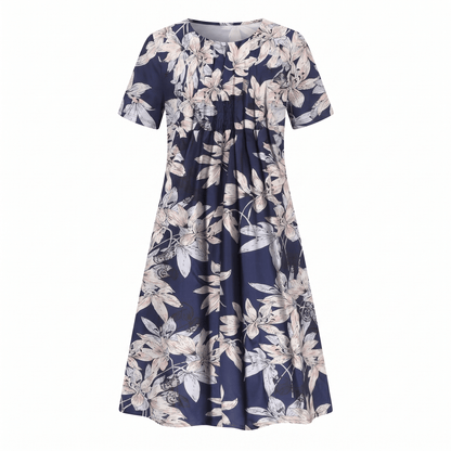 Floral Midi Dress — Casual A-Line Everyday Style