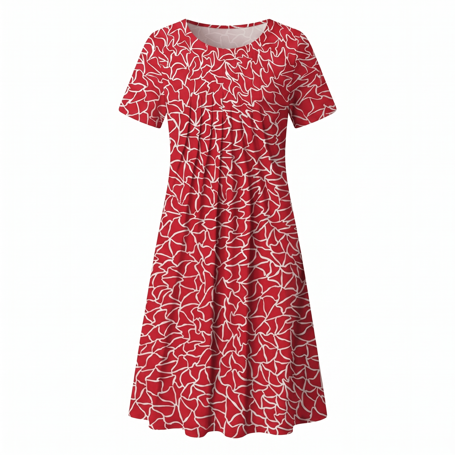 Floral Midi Dress — Casual A-Line Everyday Style