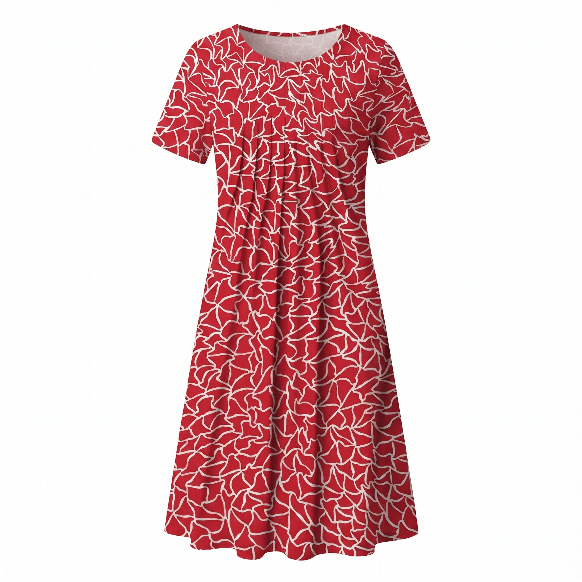 Floral Midi Dress — Casual A-Line Everyday Style