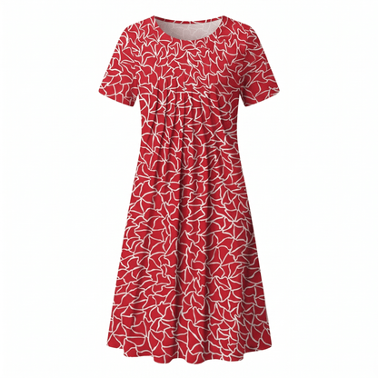 Floral Midi Dress — Casual A-Line Everyday Style