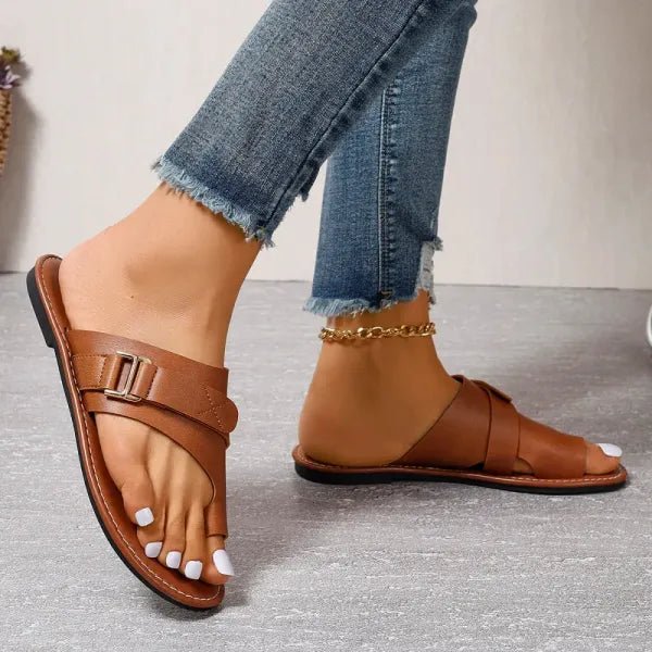 Leather Bunion-Correcting Orthopedic Sandals