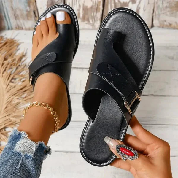 Leather Bunion-Correcting Orthopedic Sandals