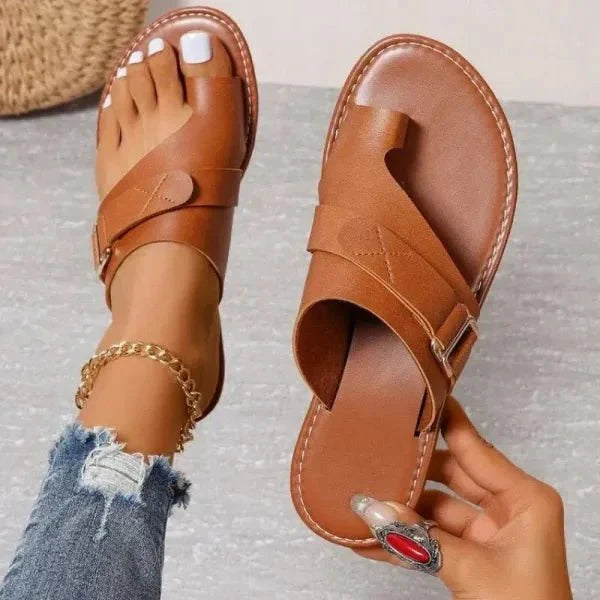 Leather Bunion-Correcting Orthopedic Sandals