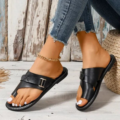 Leather Bunion-Correcting Orthopedic Sandals