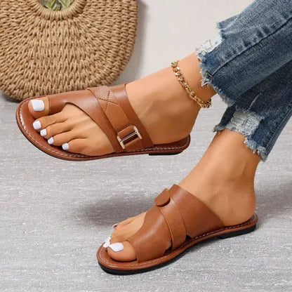 Leather Bunion-Correcting Orthopedic Sandals