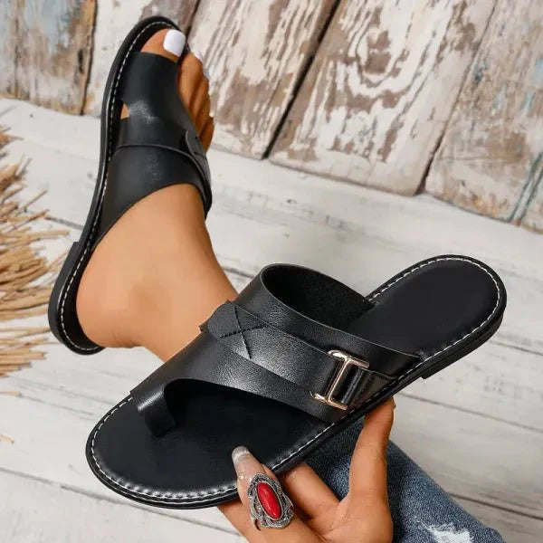 Leather Bunion-Correcting Orthopedic Sandals