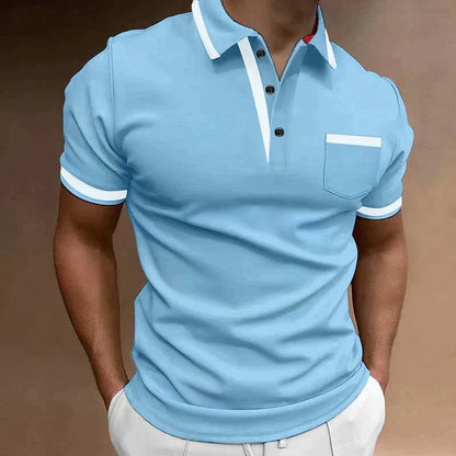 Men's Cotton Polo — Smart-Casual Short Sleeve